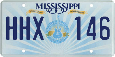 MS license plate HHX146