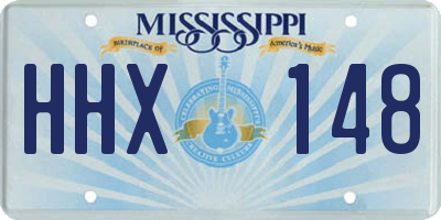 MS license plate HHX148