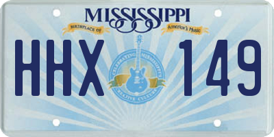 MS license plate HHX149