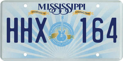MS license plate HHX164