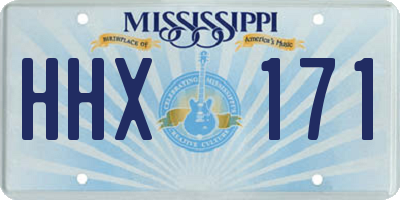 MS license plate HHX171