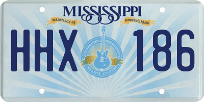 MS license plate HHX186