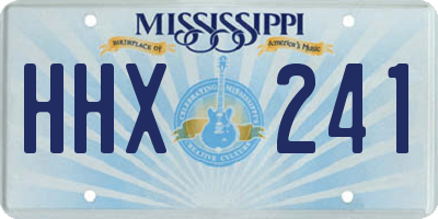 MS license plate HHX241