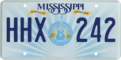 MS license plate HHX242