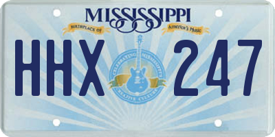 MS license plate HHX247