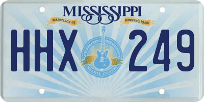MS license plate HHX249