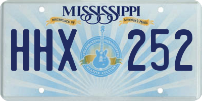 MS license plate HHX252