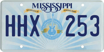 MS license plate HHX253