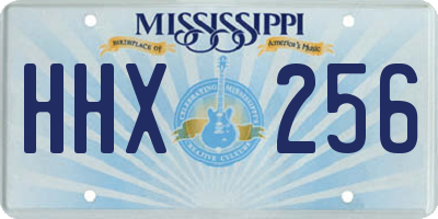MS license plate HHX256