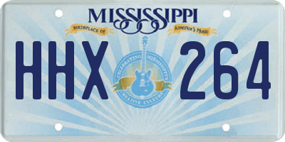 MS license plate HHX264