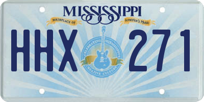 MS license plate HHX271