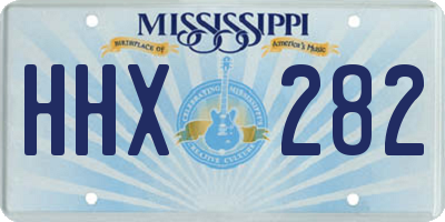 MS license plate HHX282