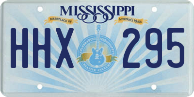 MS license plate HHX295