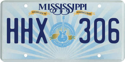 MS license plate HHX306
