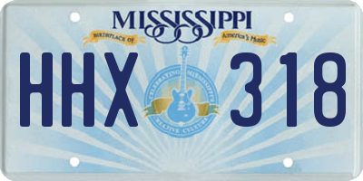 MS license plate HHX318
