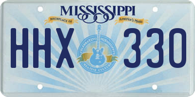 MS license plate HHX330