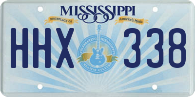 MS license plate HHX338