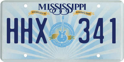 MS license plate HHX341