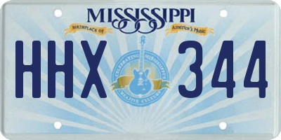 MS license plate HHX344