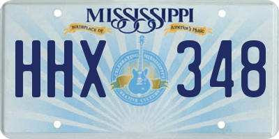 MS license plate HHX348