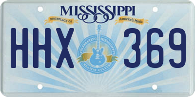 MS license plate HHX369
