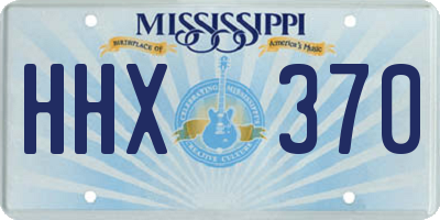 MS license plate HHX370