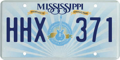 MS license plate HHX371