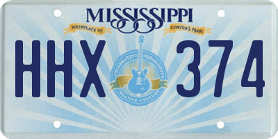 MS license plate HHX374