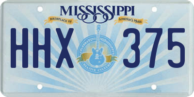 MS license plate HHX375