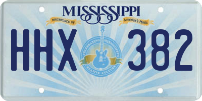 MS license plate HHX382