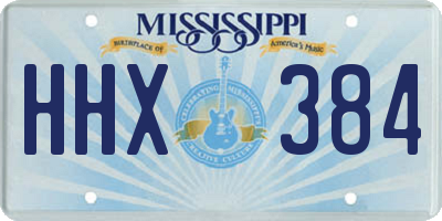 MS license plate HHX384