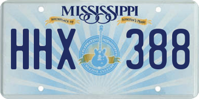 MS license plate HHX388