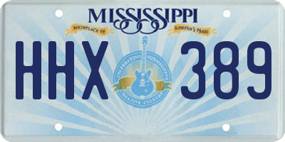 MS license plate HHX389