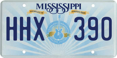 MS license plate HHX390