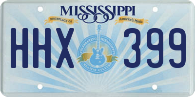 MS license plate HHX399