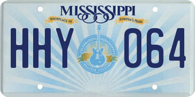 MS license plate HHY064