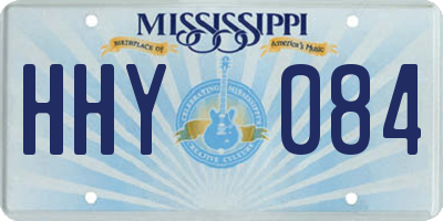 MS license plate HHY084