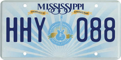MS license plate HHY088