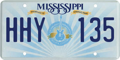 MS license plate HHY135