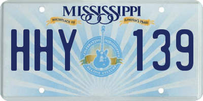 MS license plate HHY139