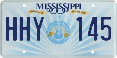 MS license plate HHY145