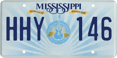 MS license plate HHY146