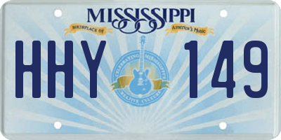 MS license plate HHY149