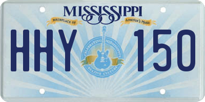 MS license plate HHY150