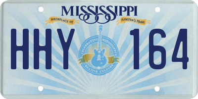 MS license plate HHY164