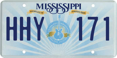 MS license plate HHY171