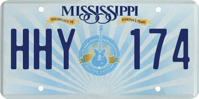 MS license plate HHY174