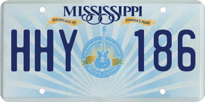 MS license plate HHY186