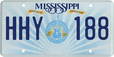 MS license plate HHY188