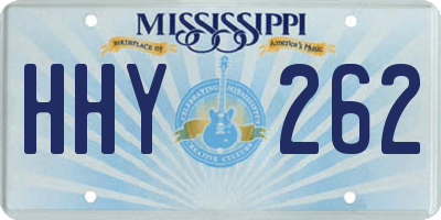 MS license plate HHY262